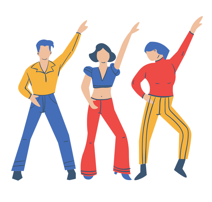 Marketing consultant team illustration